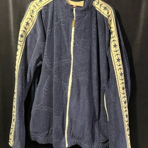 Blue Jacket with Star Pattern